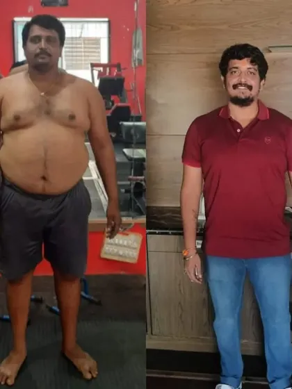 Another angle of Kishore's transformation, showing his progress and newfound confidence.