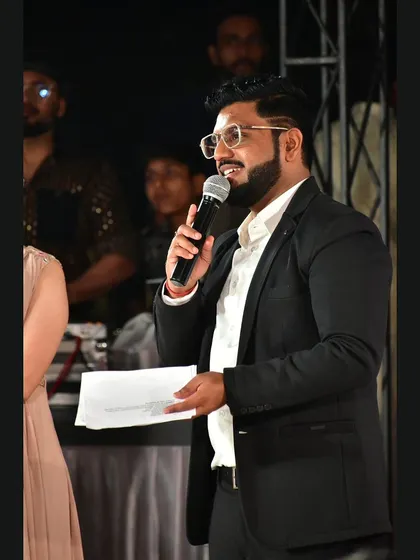 The joy of the creative process is the path to happiness. A close-up of me hosting.