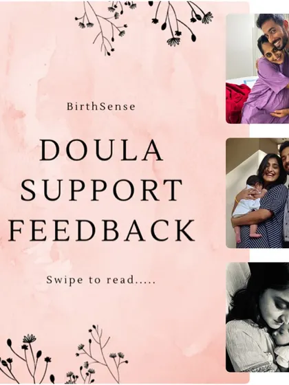 A beautiful collage celebrating Swati and Asim's empowered birth experience. Their confidence came from a conscious effort to prepare for a positive journey.