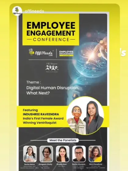 Excited to be featured for this Employee Engagement Conference by Offineeds. The theme was 'Digital Human Disruption', a topic I love tackling with humor.
