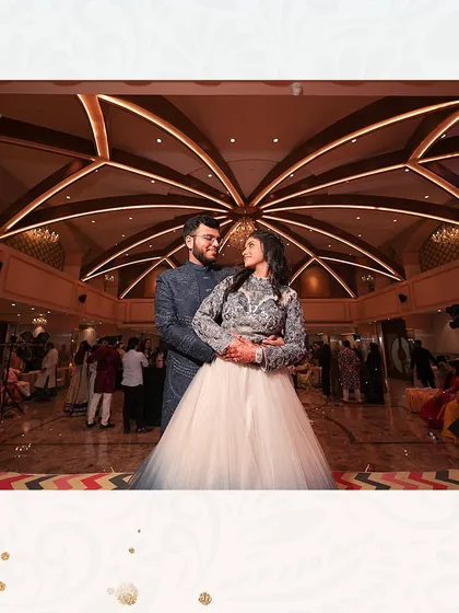 The sight of you brings my entire world to a standstill. The magnificent ceiling of our hall serves as a breathtaking backdrop for your photographs.