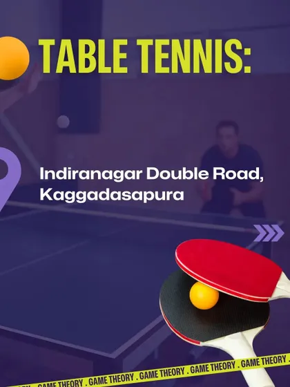 Another reminder of our table tennis locations. Find us in Indiranagar and Kaggadasapura for your next match.