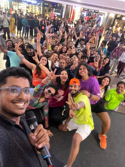 Another angle of our huge group selfie. The sense of community and togetherness was truly special at this event.