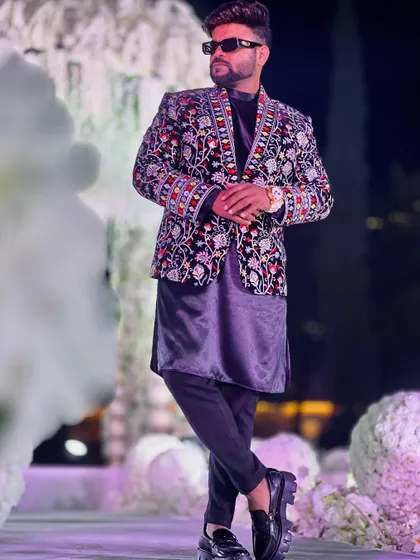 A moment of calm before the storm of dancing and music. Every baraat I host is a story waiting to be told.