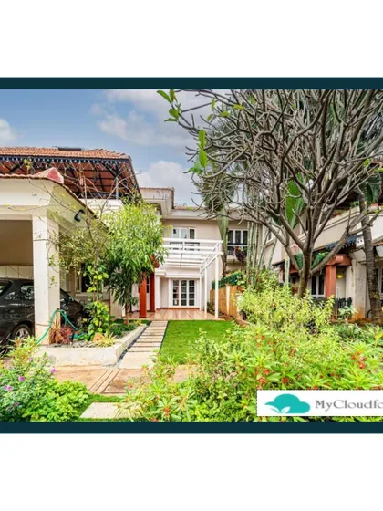 This front yard design focuses on creating strong curb appeal. A mix of native plants, a well-maintained lawn, and a prominent Frangipani tree work together to create a welcoming and beautiful entrance.