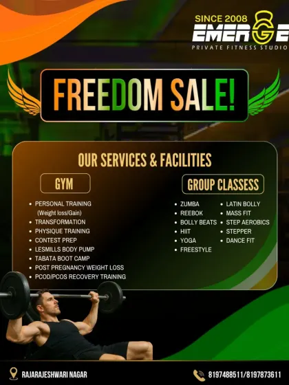 Our Freedom Sale is live. Celebrate with 30% off on gym memberships and unlock your fitness goals with access to all our services and facilities.