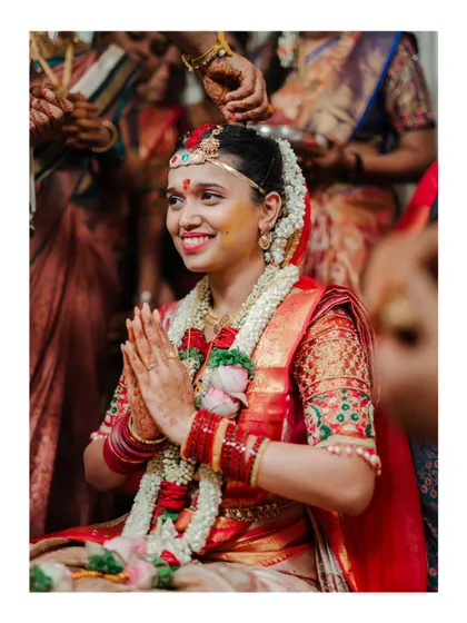 A duplicate of image 252, a beautiful close-up of the bride during her ceremony.