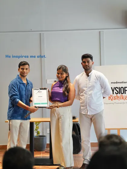 Receiving my certificate at the event. I'm always inspired by my peers and the passion in our community.