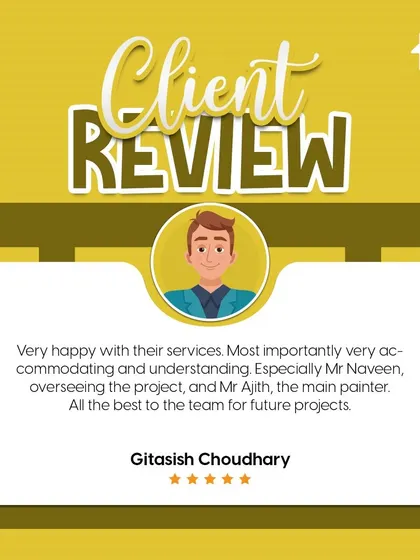 I value feedback from my clients as it motivates me to improve. Here are some of the wonderful reviews I've received, highlighting my team's excellent management, hard work, and professionalism.