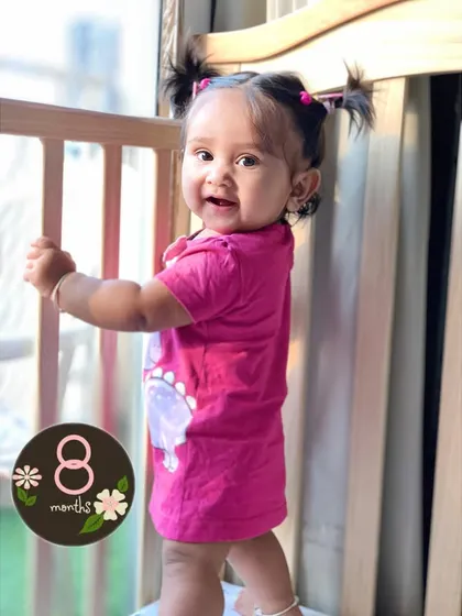My cupcake is 8 months old today.