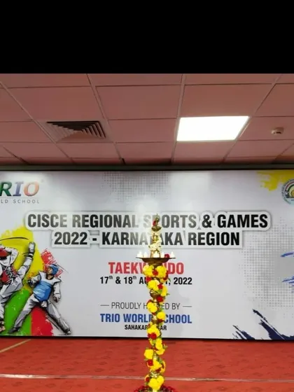 The official banner for the CISCE Regional Sports & Games 2022, where my students performed exceptionally well and brought home medals.