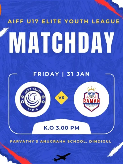 Final away fixture announcement for our AIFF U17 Elite Youth League campaign.