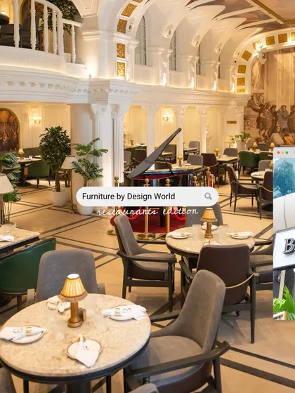 We are proud to have designed and supplied the furniture for Begeterre, Delhi's celebrated museum-themed restaurant. This image captures the grand, European-inspired ambiance we helped create, proving our capability to handle large-scale, thematic commercial projects.