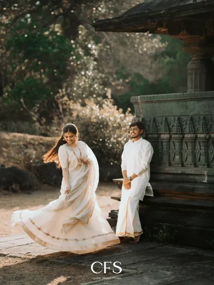 A candid shot of the bride-to-be's joyful movement, her lehenga twirling as she walks, creating a dynamic and happy image.