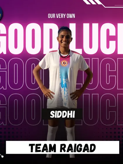 Our very own Siddhi, selected for the Raigad district team for the U17 inter-district tournament. We wish her the best of luck.