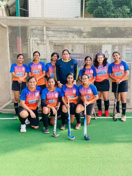 Our girls' team celebrates their first win (4-0) against Durellos at the SPYC tournament in Bandra. A great start to their campaign.