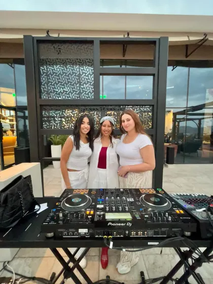Posing with two lovely guests from Egypt who enjoyed my set. Music connects people from all corners of the globe.