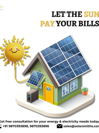 Another visual showing how the sun can pay your bills. My systems are designed to maximize your savings and provide you with free, clean energy.