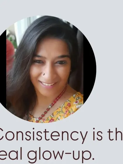 I truly believe that consistency is the real glow-up. It's about showing up for yourself every day, in small, quiet ways.