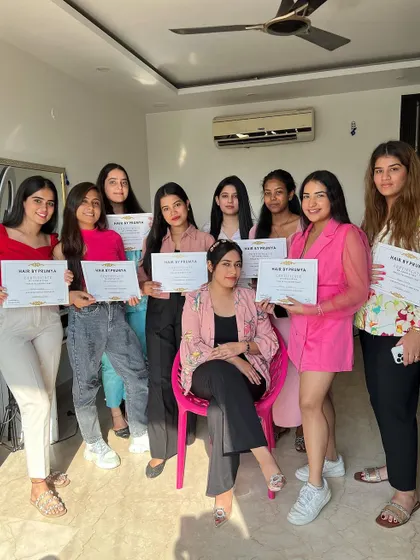 My amazing students from a recent batch, all certified and ready to start their professional journeys. Seeing their growth is the best part of my job.