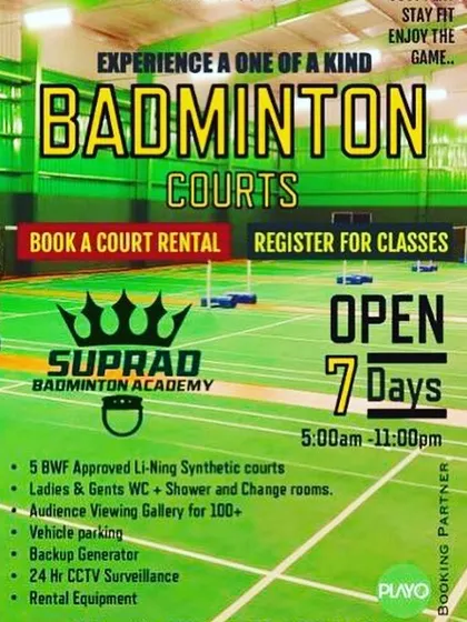You can book a court for a casual team outing or register for structured classes. This poster shows the versatility of my offerings for corporate clients.