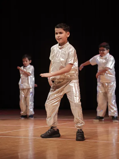 The 'Swagger Boys' in action, showing off their cool and coordinated moves.