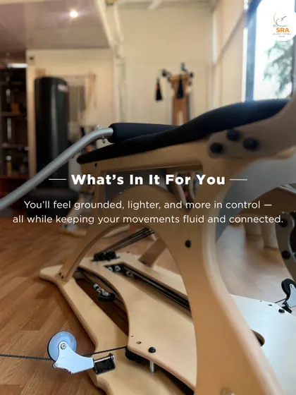 With the Gyrotonic® Leg Extension, you will feel grounded, lighter, and more in control. It's a unique way to experience movement that is both powerful and graceful.