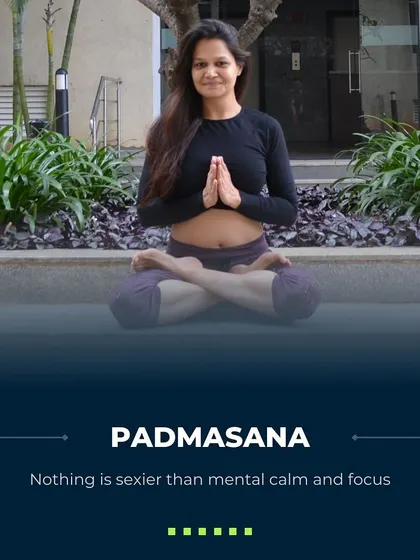 Padmasana, or Lotus Pose, is a meditative posture that cultivates mental calm and focus. I believe there is nothing more attractive than a calm, focused mind.