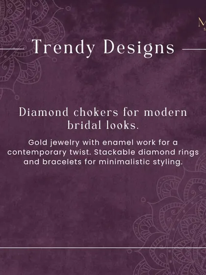 I love creating trendy designs that are still timeless. From diamond chokers for modern brides to stackable rings for minimalist styling, my goal is to craft pieces that feel current but will be loved for years to come.