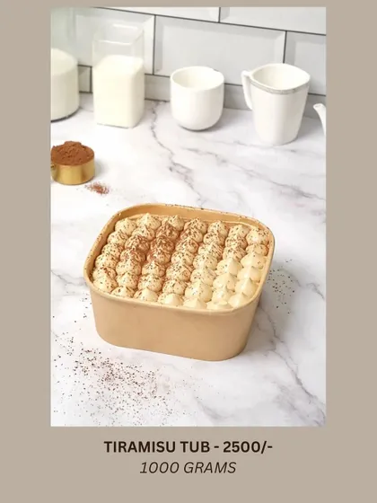 My Tiramisu is available in a large 1000-gram tub, making it a wonderful dessert to share with the whole family during Rakhi celebrations.