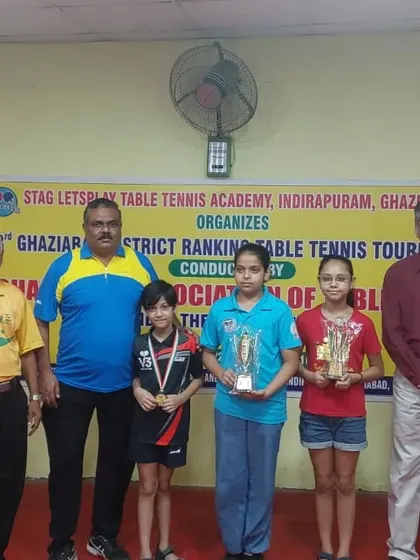 Our U-11 players on the podium at the 3rd Ghaziabad District Championship. It's great to see their hard work translate into medals.