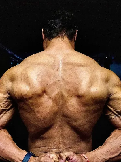 A duplicate of the back lat spread, reinforcing the message about the process.