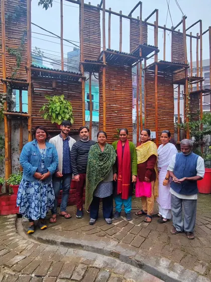 Bringing Maharashtrian food to the city of Nawabs. Posing with the wonderful team at Naimat Khana in Lucknow, who welcomed me with so much warmth for my pop-up.