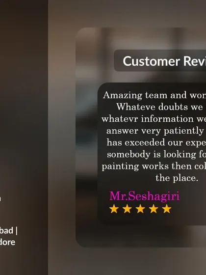 "Painting has exceeded our expectation." This 5-star review highlights our team's patience and communication. We make sure to answer all client questions to ensure they feel confident and happy with the process.