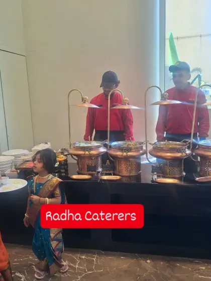 Serving guests at a Janyu ceremony. For this Maharashtrian event, the menu was carefully planned to include regional specialties that resonate with the family's traditions.