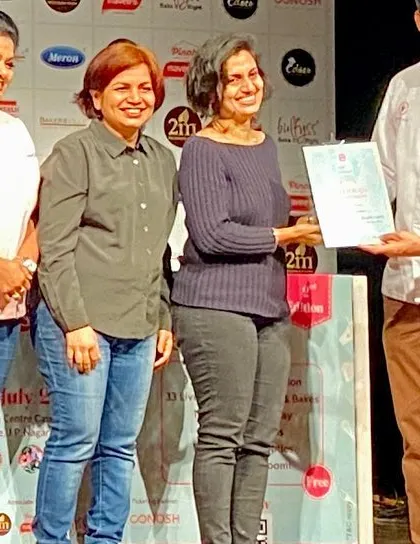 I was so honoured to receive the "Best Decorated Cupcake" and "Best in Show" awards at the India Bake Show. It was a wonderful experience to be recognized among so many talented bakers from across India.