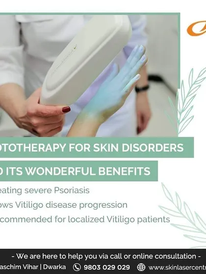 Phototherapy is a cornerstone of vitiligo treatment. It works by slowing the disease's progression and stimulating your skin's pigment-producing cells. I often recommend it for patients with localized vitiligo to help restore their natural skin color.