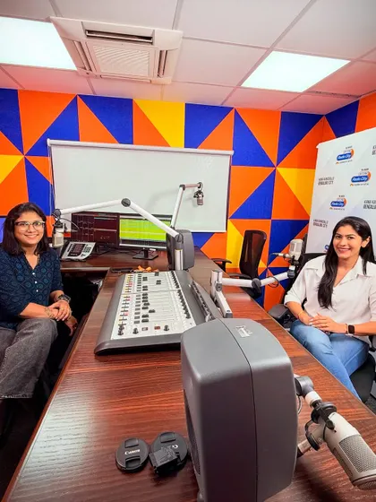 During an interview at Radio City Kannada, sharing my fitness journey. Media appearances like this allow me to inspire a wider audience and establish my authority in the wellness field.