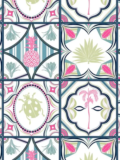 This is the seamless tile pattern for my 'Tropical Tapestry' design. I create high-resolution, production-ready files that can be used for large-format printing, ensuring every detail looks crisp and beautiful.