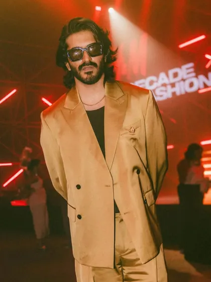 Getting actor Harshvarrdhan Kapoor ready for the H&M 'Decade of Fashion' event. Our work extends from the salon to the fashion world, ensuring our clients are camera-ready for any occasion.