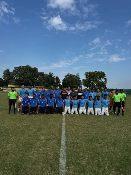 The team photo from our memorable pre-season friendly match against the Indian Army. A proud day for our club.