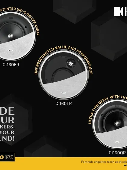 Hide your speakers, not your sound. The KEF Ci series, featuring the patented Uni-Q driver array and THX certification, sets a new standard for architectural speakers, delivering best-in-class acoustic performance from a flush-mount, ultra-thin bezel design.