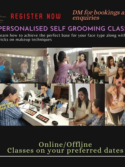 Ready to learn how to do your own makeup? My two-day personalized course covers everything from skincare to party looks. You can join me at my studio in Bangalore or online from anywhere.