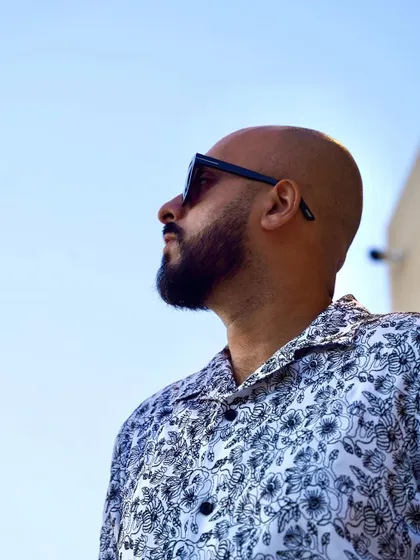 Looking up at the sky in Marrakech. The possibilities are endless, and I'm always looking toward the future.