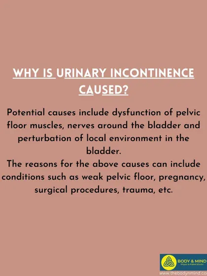 The causes of urinary incontinence often relate to pelvic floor muscle dysfunction, which can result from pregnancy, surgery, or trauma. My approach is to identify and address these underlying root causes.