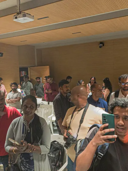 The crowd at one of our popular events. There's always a buzz of excitement and curiosity in the air at Atta Galatta.