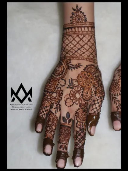 Another angle of the non-bridal design, showcasing the detail on the fingers and wrist.