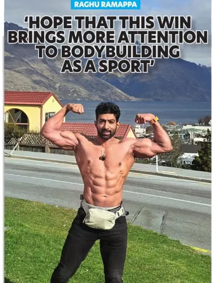 An article in the Bangalore Times. My hope is that wins like mine bring more attention to bodybuilding as a legitimate sport.