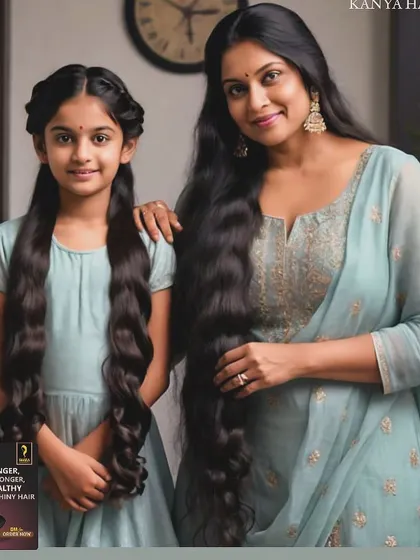 The secret to healthy hair is a tradition I'm passing down. My Kanya Hair Oil is gentle and effective for all ages, perfect for the whole family to use for strong, long, and shiny hair.
