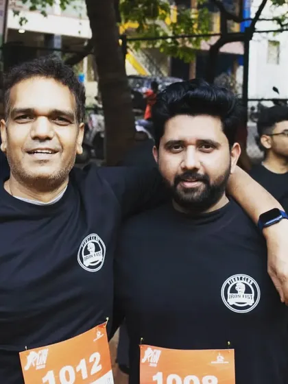 The bond we build in the gym extends everywhere we go. Two of our members representing the Iron Fist Fight Club community with pride during a local marathon.